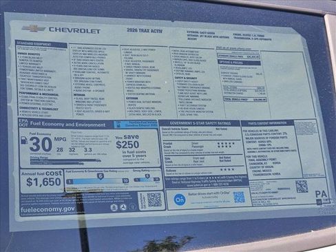 Certified 2026 Chevrolet Trax ACTIV w/ Sunroof Package FWD image 19