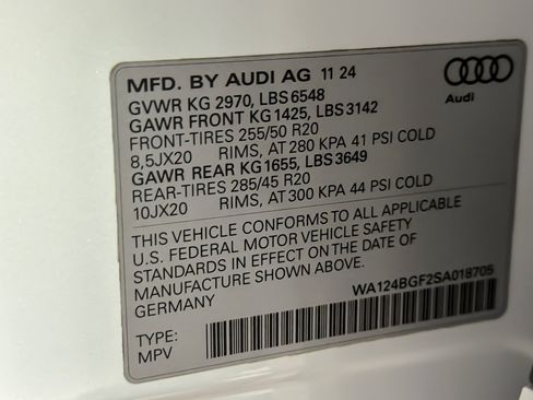 Certified 2025 Audi Q6 e-tron Premium Plus w/ Premium Plus image 28