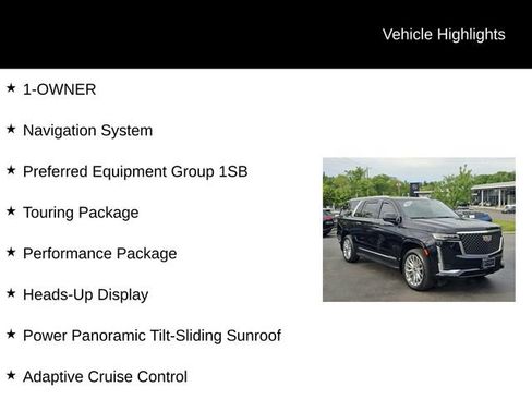 Used 2023 Cadillac Escalade ESV Premium Luxury w/ Performance Package AWD/4WD image 5