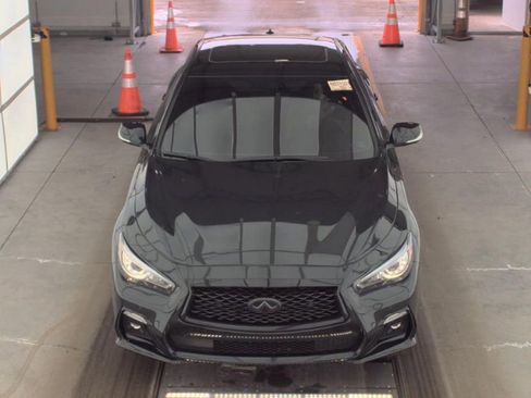 Used 2023 INFINITI Q50 Red Sport 400 w/ Black Opal Edition image 3