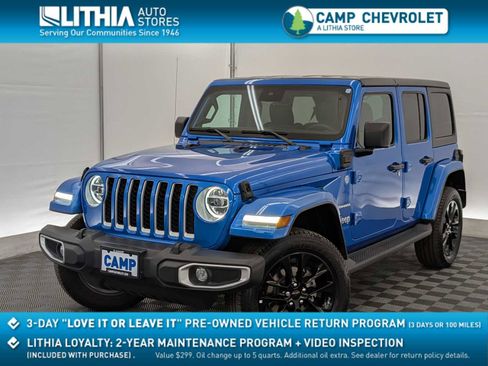 Used 2021 Jeep Wrangler Unlimited Sahara w/ Cold Weather Group image 1