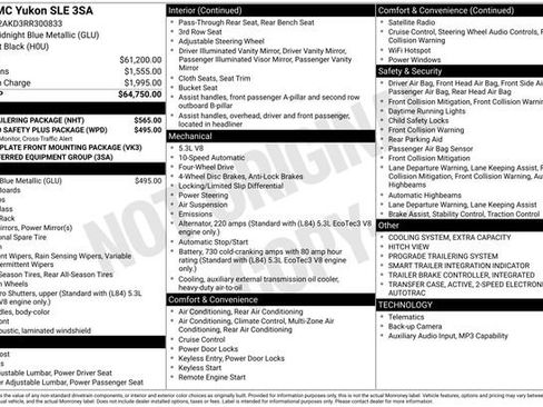 Used 2024 GMC Yukon SLE w/ Max Trailering Package AWD/4WD image 30