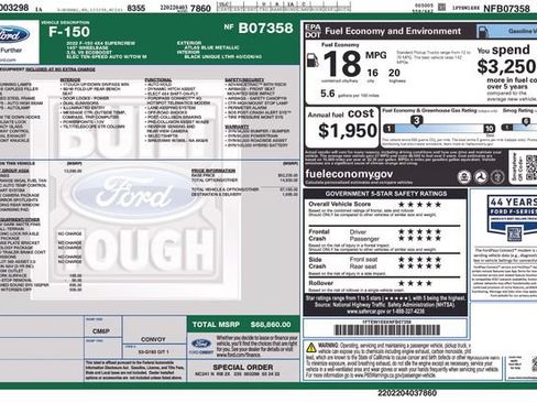Certified 2022 Ford F150 Tremor w/ Equipment Group 402A High AWD/4WD image 36