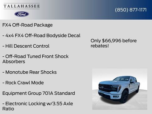 New 2025 Ford F150 Platinum w/ FX4 Off-Road Package image 11