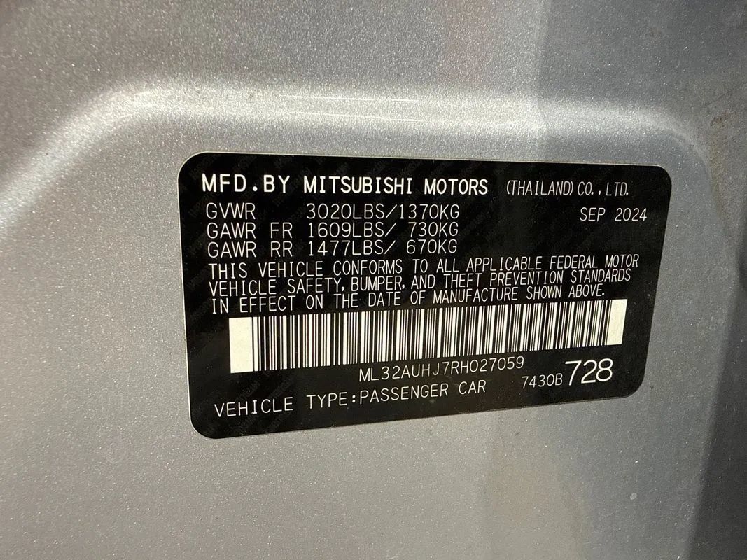 Used 2024 Mitsubishi Mirage ES FWD image 75