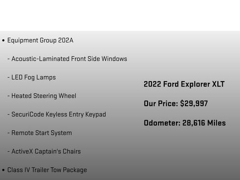 Used 2022 Ford Explorer XLT w/ Equipment Group 202A image 6