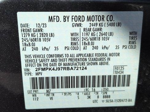 Certified 2024 Ford Edge SEL AWD/4WD image 20