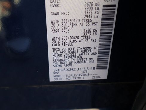 Used 2024 Nissan Pathfinder Platinum w/ Cargo Package image 63