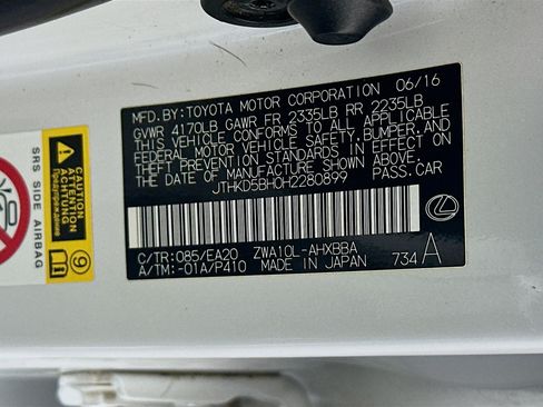 Used 2017 Lexus CT 200h w/ Navigation System Package FWD image 12