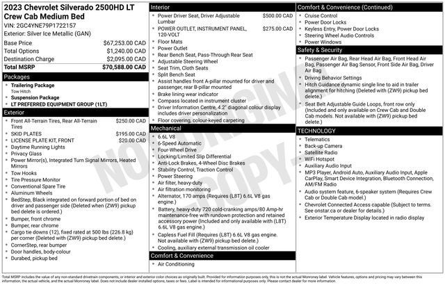 Used 2023 Chevrolet Silverado 2500 LT AWD/4WD image 35