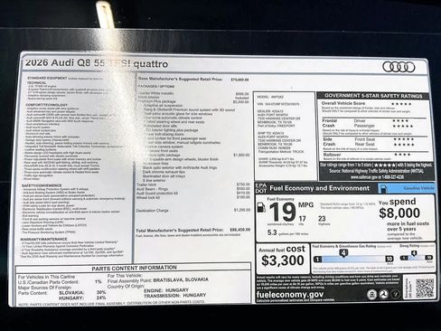 New 2026 Audi Q8 Premium Plus image 18