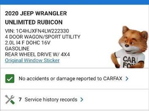 Used 2020 Jeep Wrangler Unlimited Rubicon AWD/4WD image 39