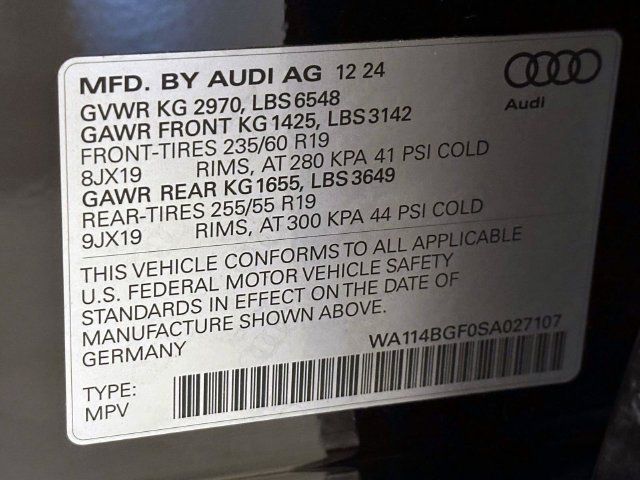 Used 2025 Audi Q6 e-tron Premium w/ Convenience Package AWD/4WD image 32