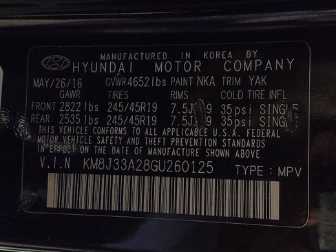Used 2016 Hyundai Tucson Limited w/ Option Group 03 FWD image 33