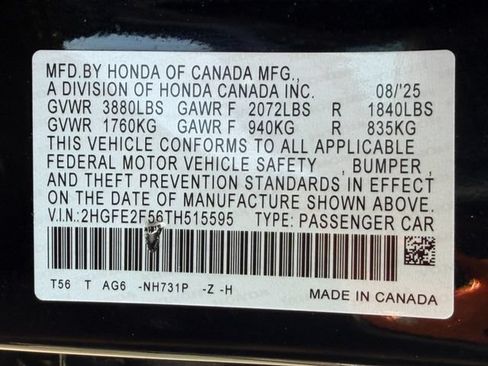 Used 2026 Honda Civic Sport image 24