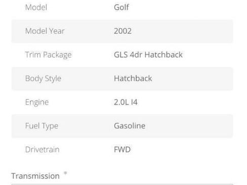 Used 2002 Volkswagen Golf GLS image 12