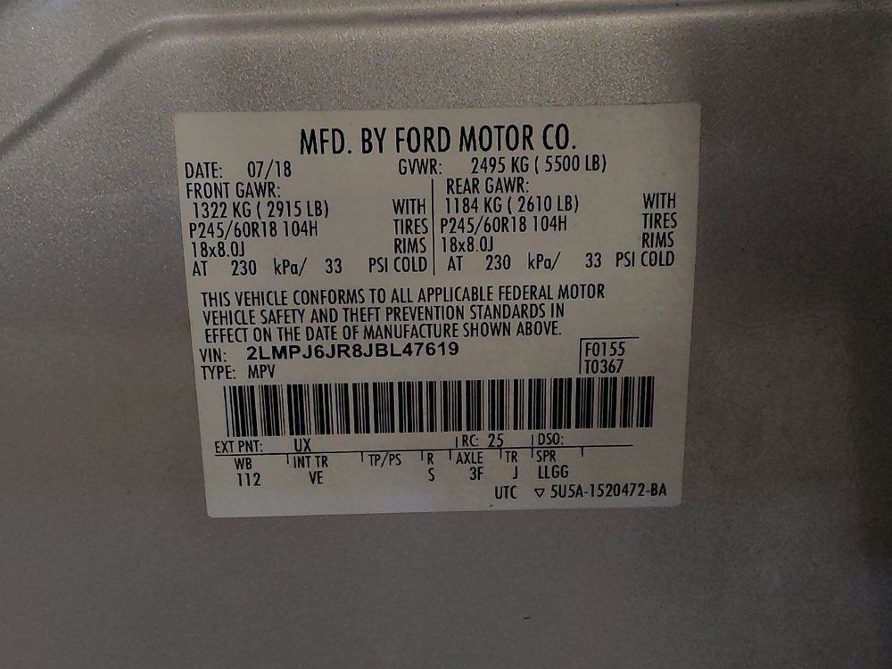 Used 2018 Lincoln MKX Premiere FWD image 33