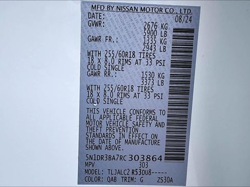 Certified 2024 Nissan Pathfinder SV image 32