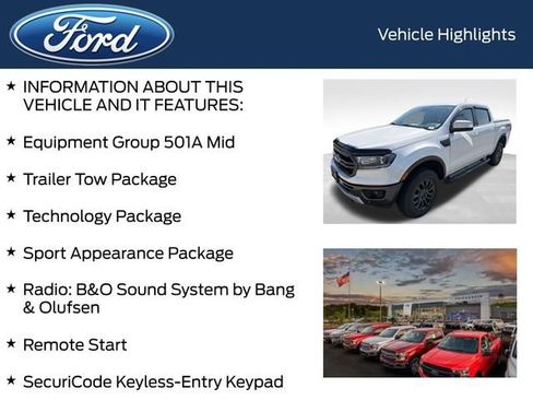 Used 2020 Ford Ranger Lariat w/ Equipment Group 501A Mid AWD/4WD image 4