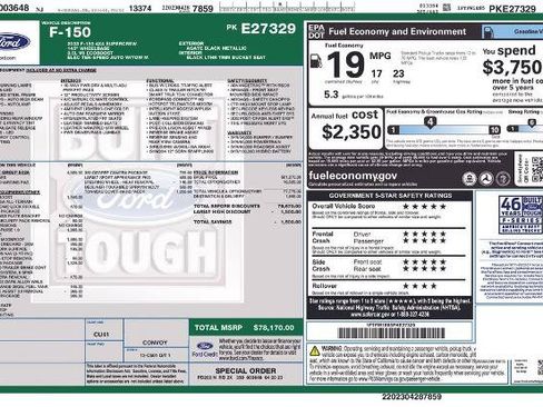 Certified 2023 Ford F150 Lariat w/ Equipment Group 502A High AWD/4WD image 31