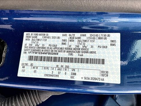 Used 2022 Ford F150 XLT w/ Equipment Group 301A Mid AWD/4WD image 36