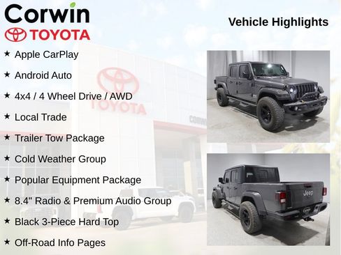 Used 2021 Jeep Gladiator Overland w/ Popular Equipment Package AWD/4WD image 11
