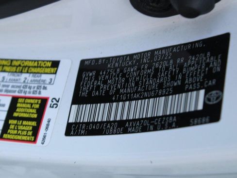 Certified 2022 Toyota Camry SE FWD image 18