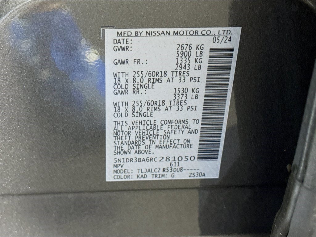Used 2024 Nissan Pathfinder SV FWD image 39