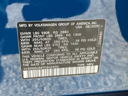 New 2026 Volkswagen Atlas SE image 31