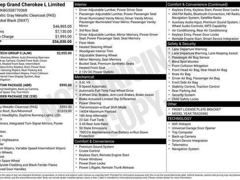 New 2025 Jeep Grand Cherokee L Limited w/ Luxury Tech Group II image 6