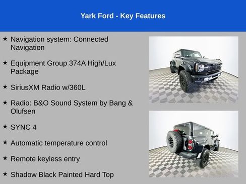 Used 2024 Ford Bronco Raptor w/ Interior Carbon Fiber Pack 6 AWD/4WD image 2