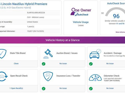 Used 2024 Lincoln Nautilus Premier w/ Equipment Group 102A image 4