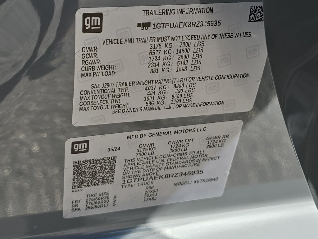 Used 2024 GMC Sierra 1500 Pro w/ Graphite Edition AWD/4WD image 32