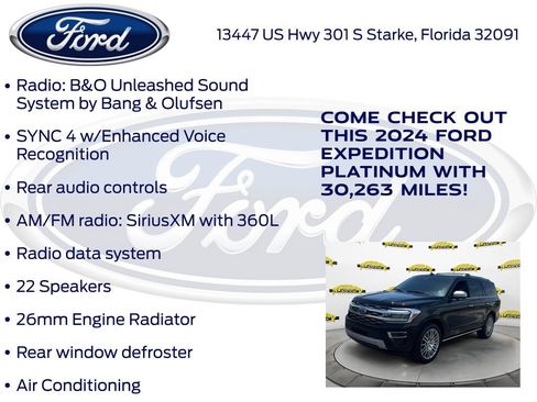 Certified 2024 Ford Expedition Platinum RWD image 27