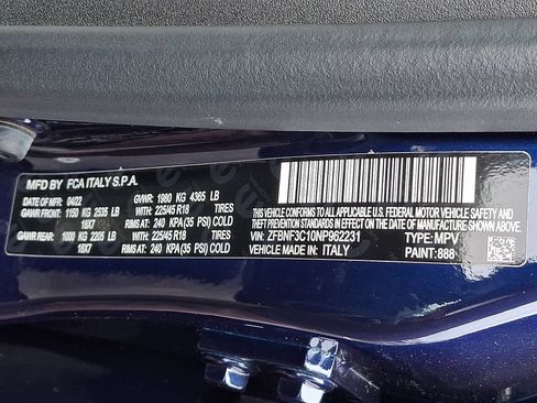 Used 2022 FIAT 500X Sport w/ Quick Order Package 22R AWD/4WD image 27