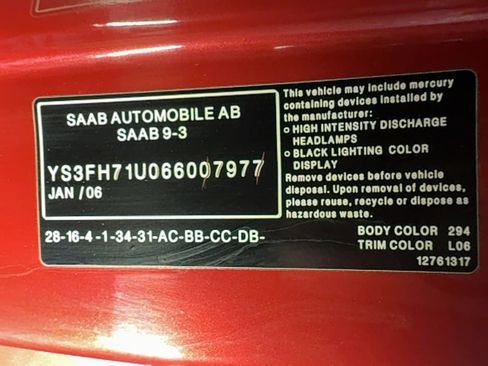 Used 2006 Saab 9-3 Aero image 48