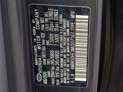 Certified 2021 Hyundai Palisade Limited w/ Cargo Package image 28