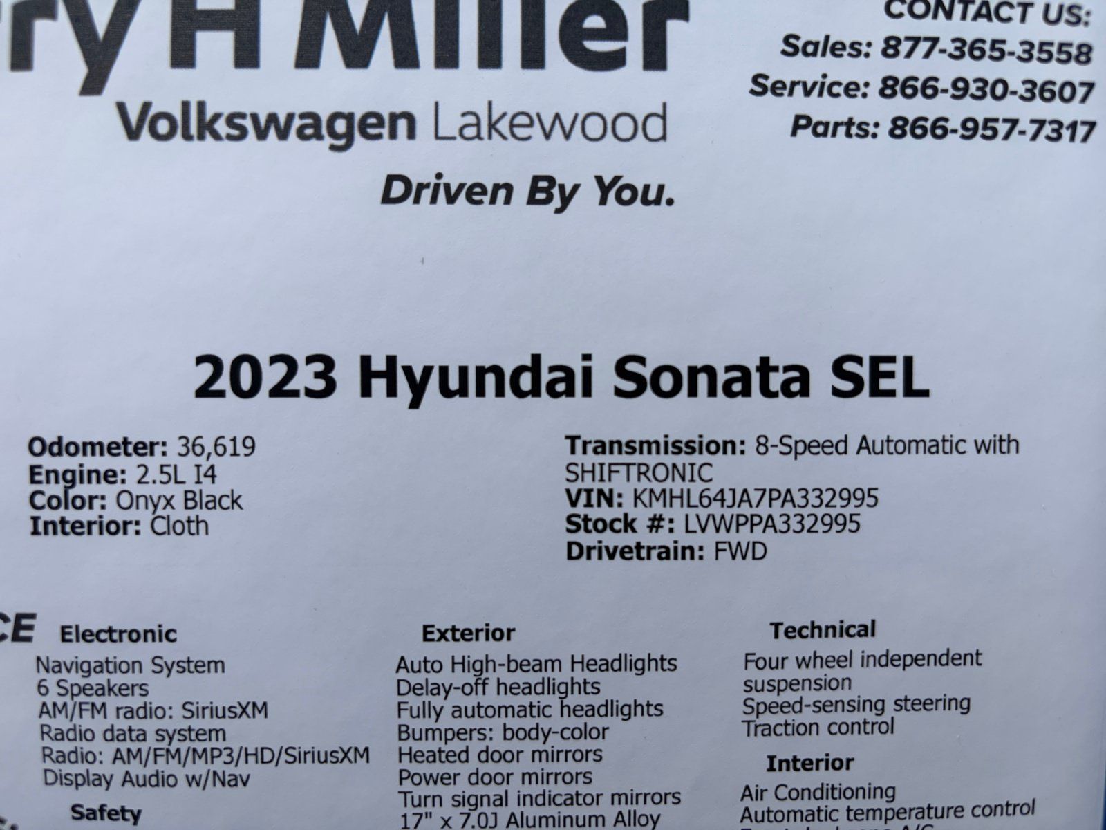 Used 2023 Hyundai Sonata SEL FWD image 24