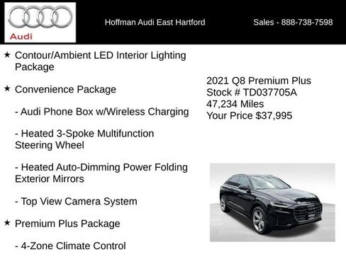 Used 2021 Audi Q8 Premium Plus w/ Premium Plus Package AWD/4WD image 6