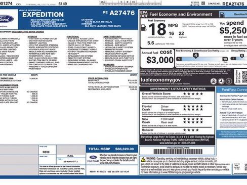 Certified 2024 Ford Expedition Limited AWD/4WD image 35