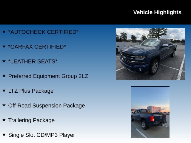 Used 2016 Chevrolet Silverado 1500 LTZ Z71 w/ LTZ Plus Package AWD/4WD image 4