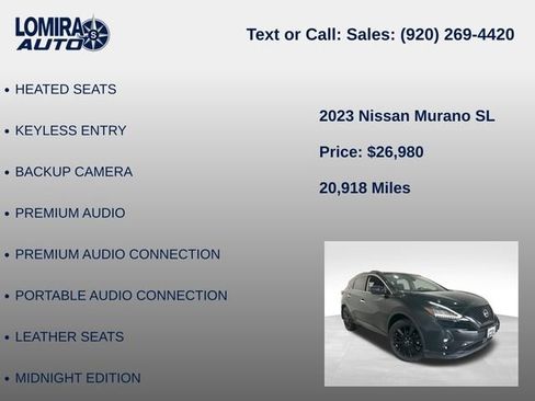 Used 2023 Nissan Murano SL AWD/4WD image 14