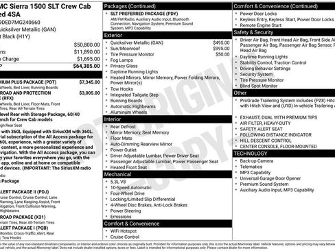 Certified 2021 GMC Sierra 1500 SLT w/ SLT Premium Plus Package AWD/4WD image 65