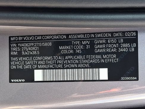 New 2026 Volvo XC90 B6 Ultra w/ Lounge Package AWD/4WD image 17