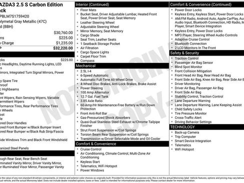 Used 2025 MAZDA MAZDA3 Carbon image 25