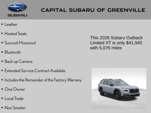 Certified 2026 Subaru Outback Limited XT w/ Premium/Limited Plus Package AWD/4WD image 4