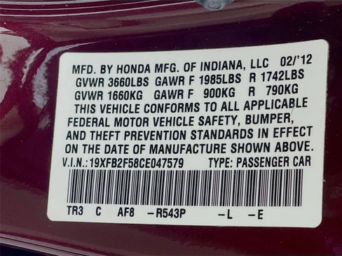 Used 2012 Honda Civic LX image 32