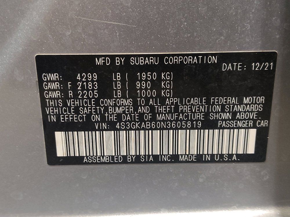 Used 2022 Subaru Impreza 2.0i AWD/4WD image 33
