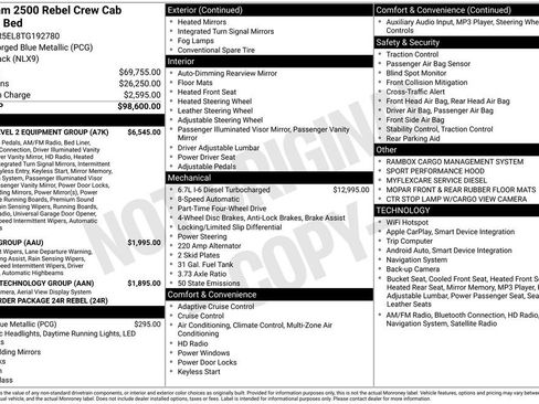 New 2026 RAM 2500 Rebel w/ Rebel Level 2 Equipment Group AWD/4WD image 5
