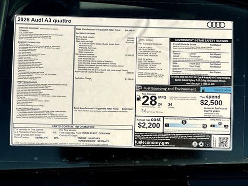 New 2026 Audi A3 2.0T Premium Plus image 16